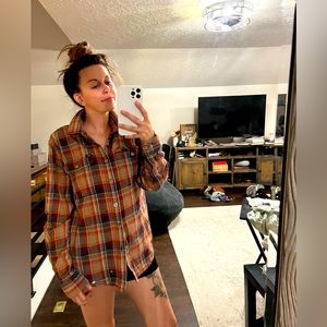 Obey flannel button down